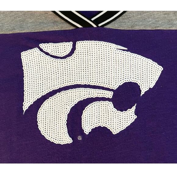 Victoria's Secret PINK Kansas State University T-Shirt Womens Size M - Picture 2 of 6